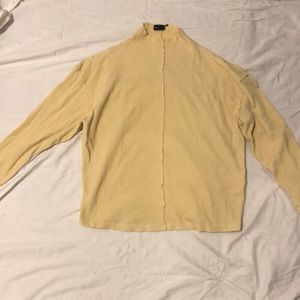 Oversized ASOS design yellow turtleneck sweater